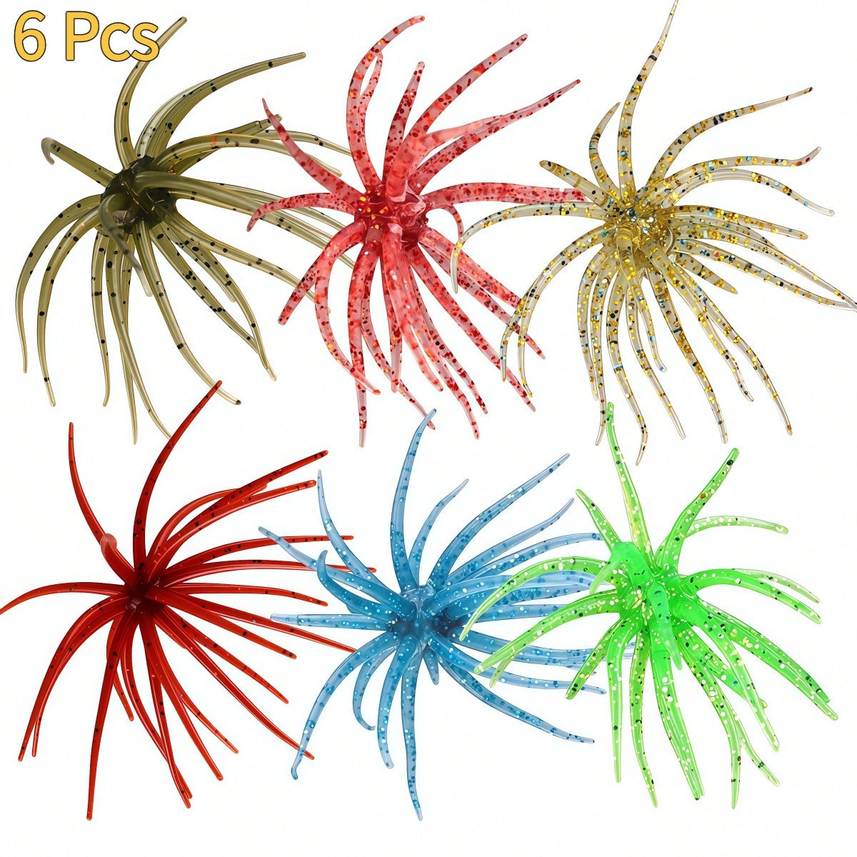 Fishing Lure Topwater - 6 esche morbide per la pesca