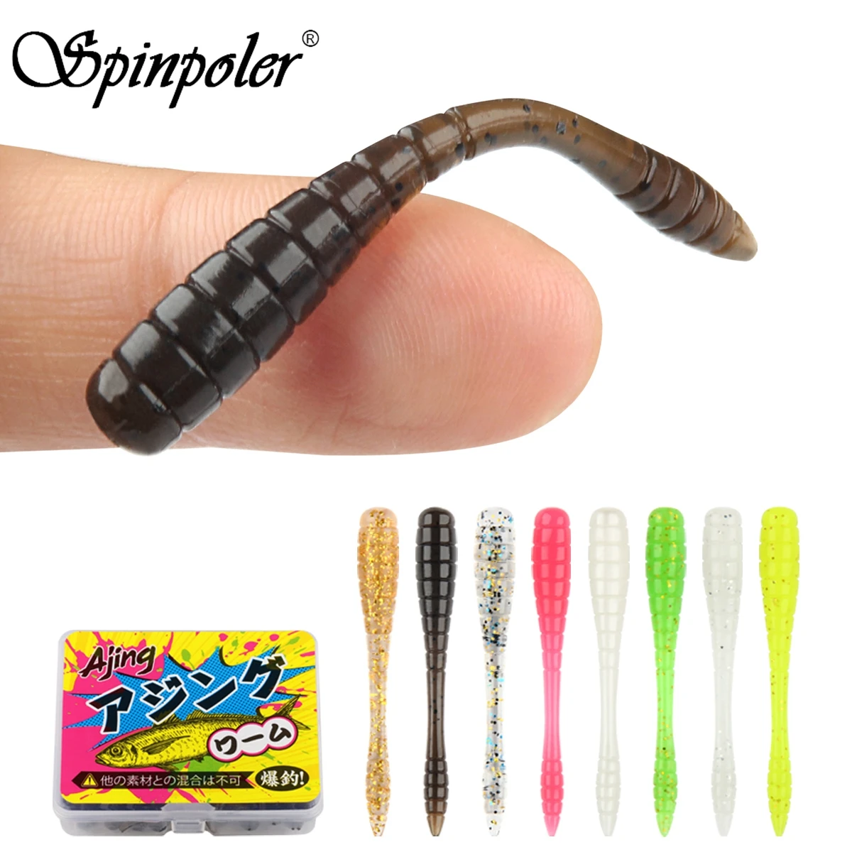 Fishing Lure Swimbait - Spinpoler TPR Ajing Esche morbide Esca