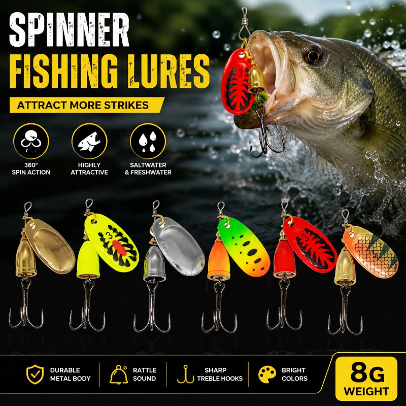 Fishing Lure Blade Bait - Spinner da Pesca 8g con Lama