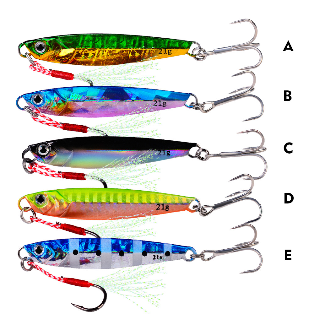 PROBEROS Set di 5 Esche Artifi - Fishing Lure Spoon recensione e prezzo