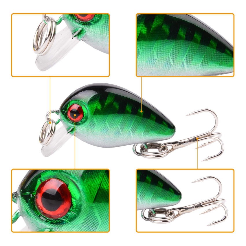 30mm 2g Crazy wobbler Mini Top - Fishing Lure Crankbait recensione e prezzo
