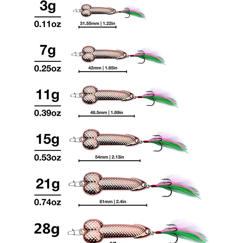 Esca da Pesca a Forma di Pene  - Fishing Lure Blade Bait recensione e prezzo
