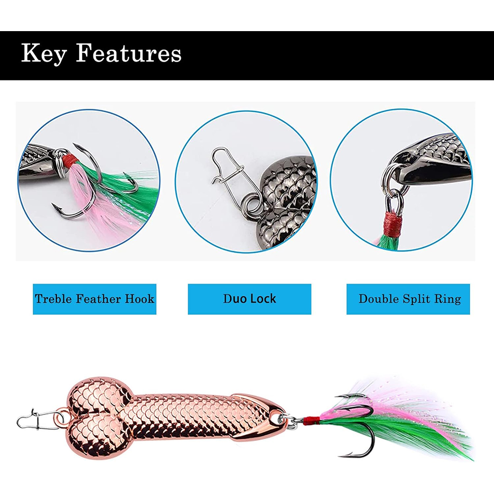 Esca da Pesca a Forma di Pene  - Fishing Lure Blade Bait recensione e prezzo